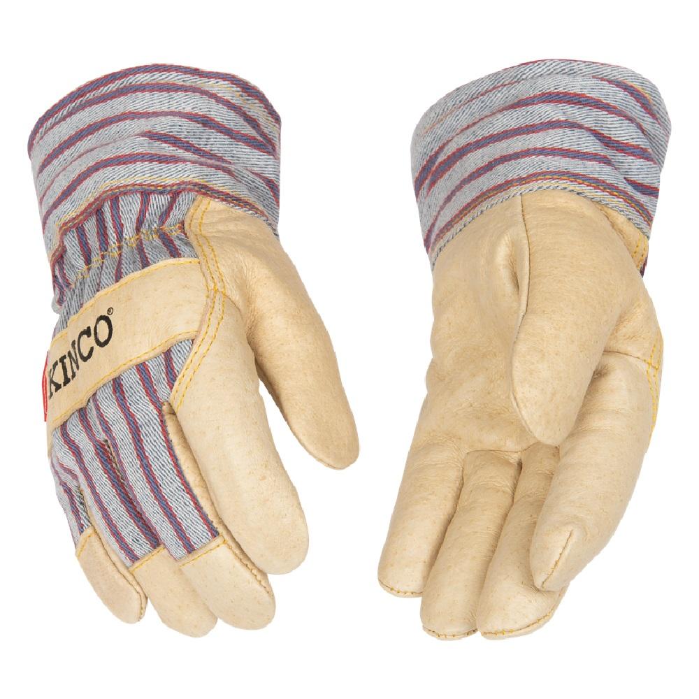 King Lined Grain with Gloves 1927 Kinco 1927 Kids\' Cuff Rural - | Palm Safety Leather