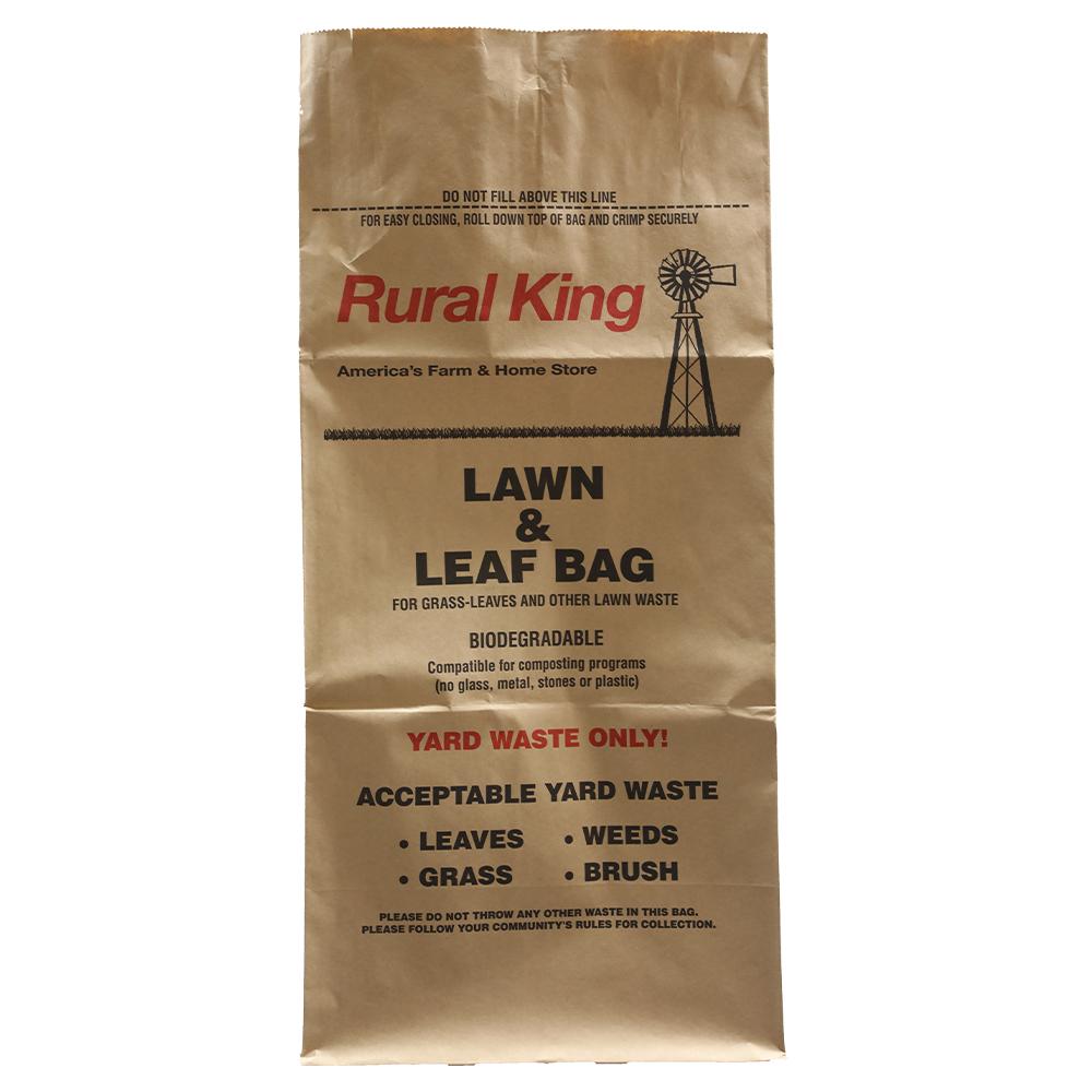 Paper Lawn & Leaf Bags 30 Gallon, 5 Pack