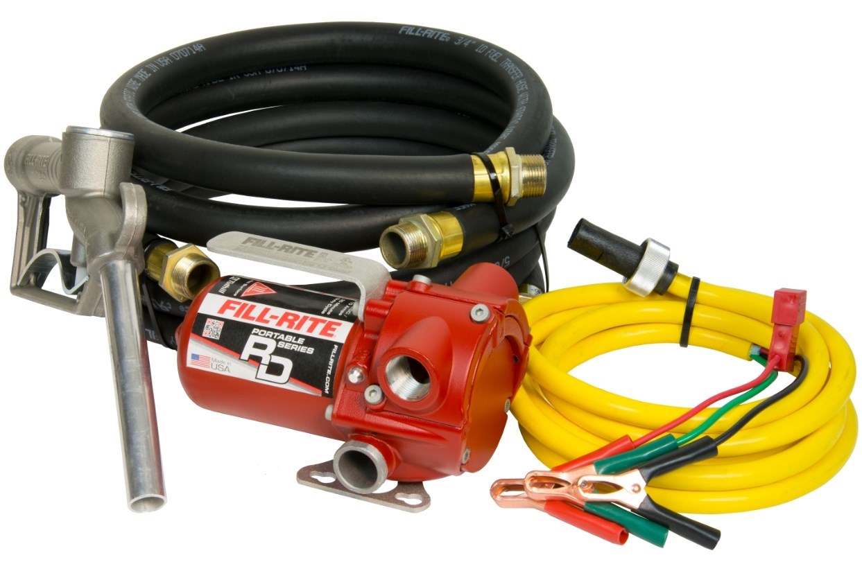 Fill-Rite 12V DC Portable Pump with Hose and Nozzle - RD812NH