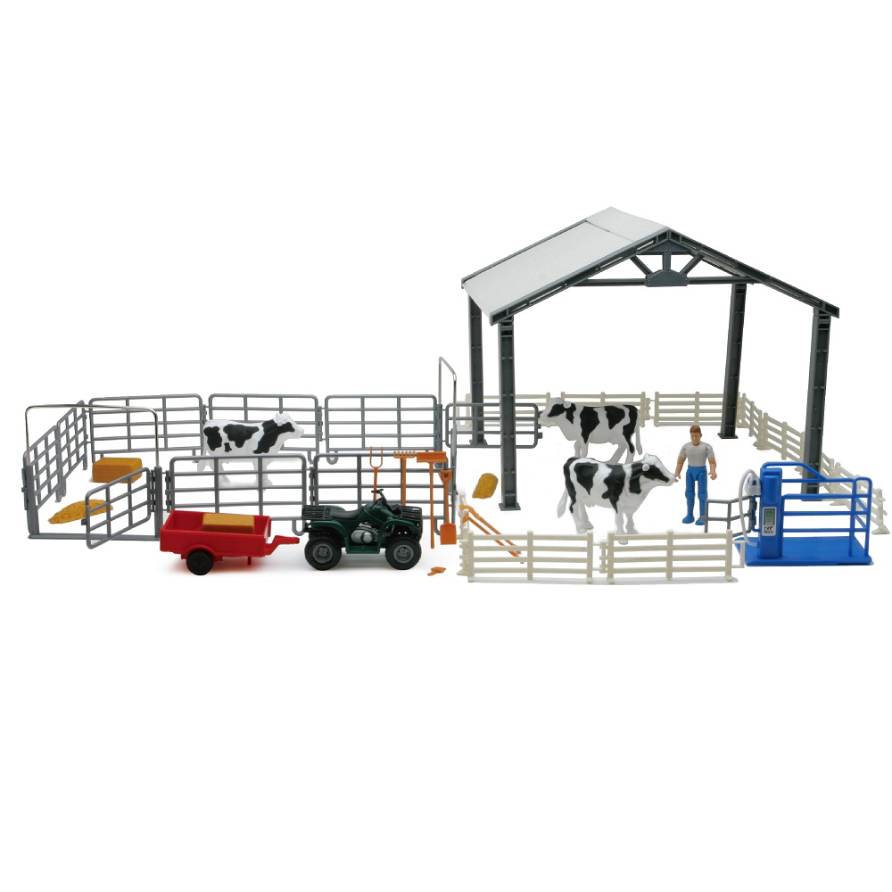 New Ray Country Life Deluxe Cattle Ranch Life Set - SS-05135