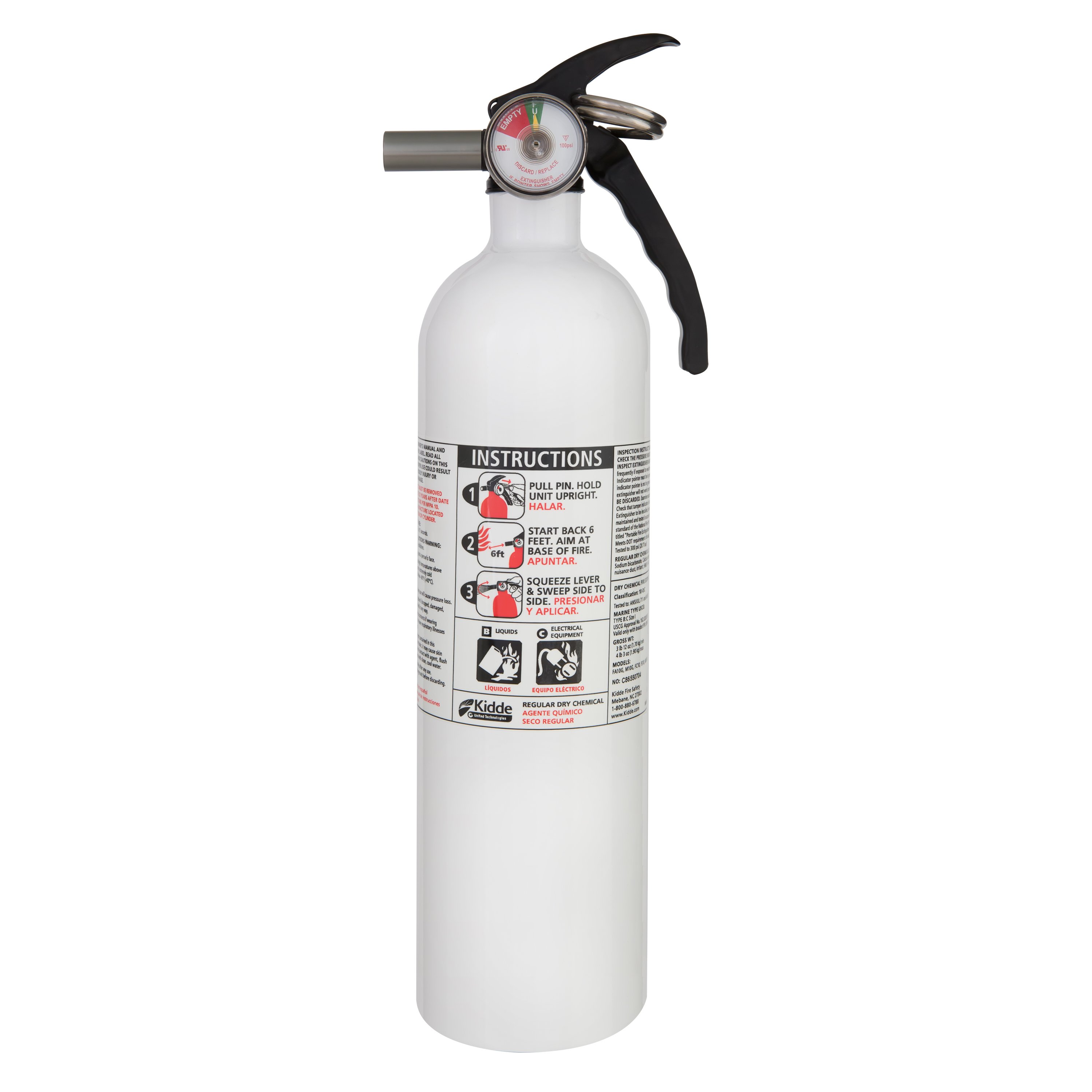 Kidde Mariner 10BC Fire Extinguisher with Nylon Strap USCG - 466628MTL