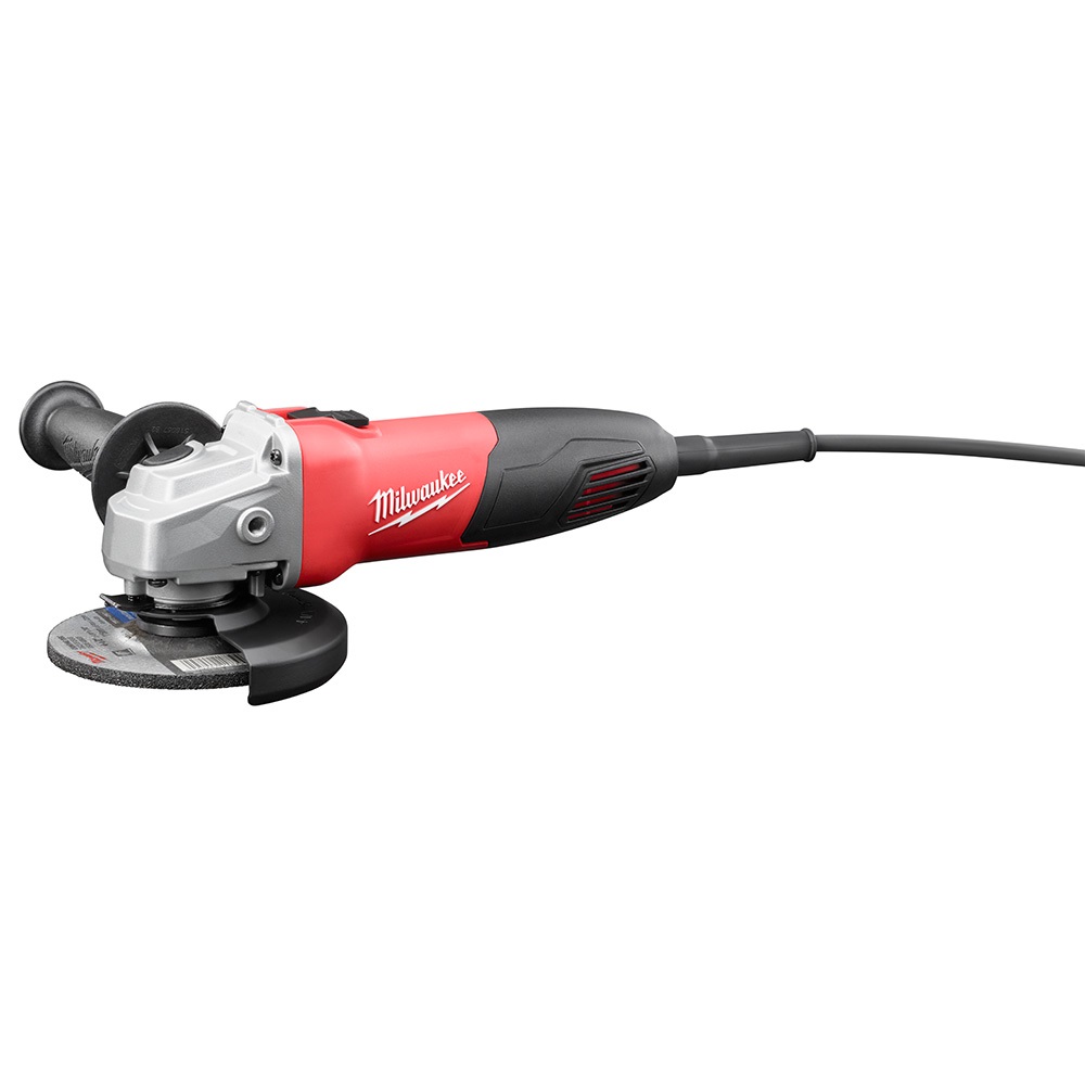 Milwaukee 7-Amp Corded 4 1/2" Small Angle Grinder with Sliding Lock-On Switch - 6130-33