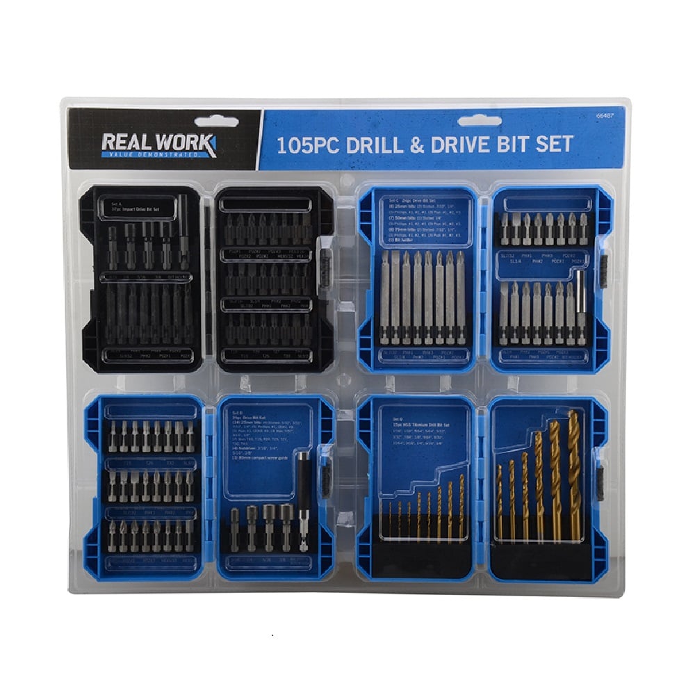 105 Piece Drill & Drive Bit Set - 66487
