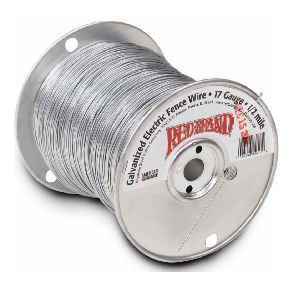 Red Brand Galvanized Electric Fence Wire 17 Gauge - 1/2 Mile - 85617