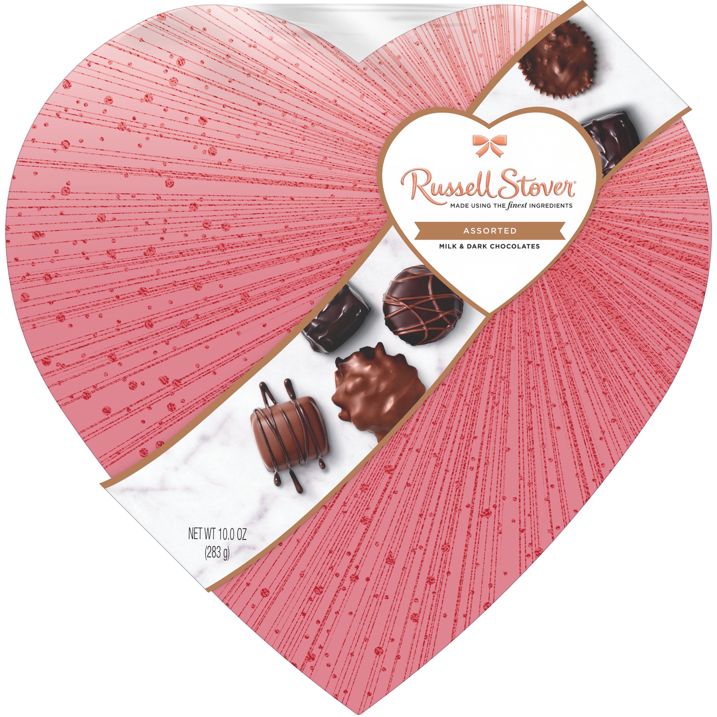 Russell Stover Assorted Chocolate Fabulous Heart - 10 oz.