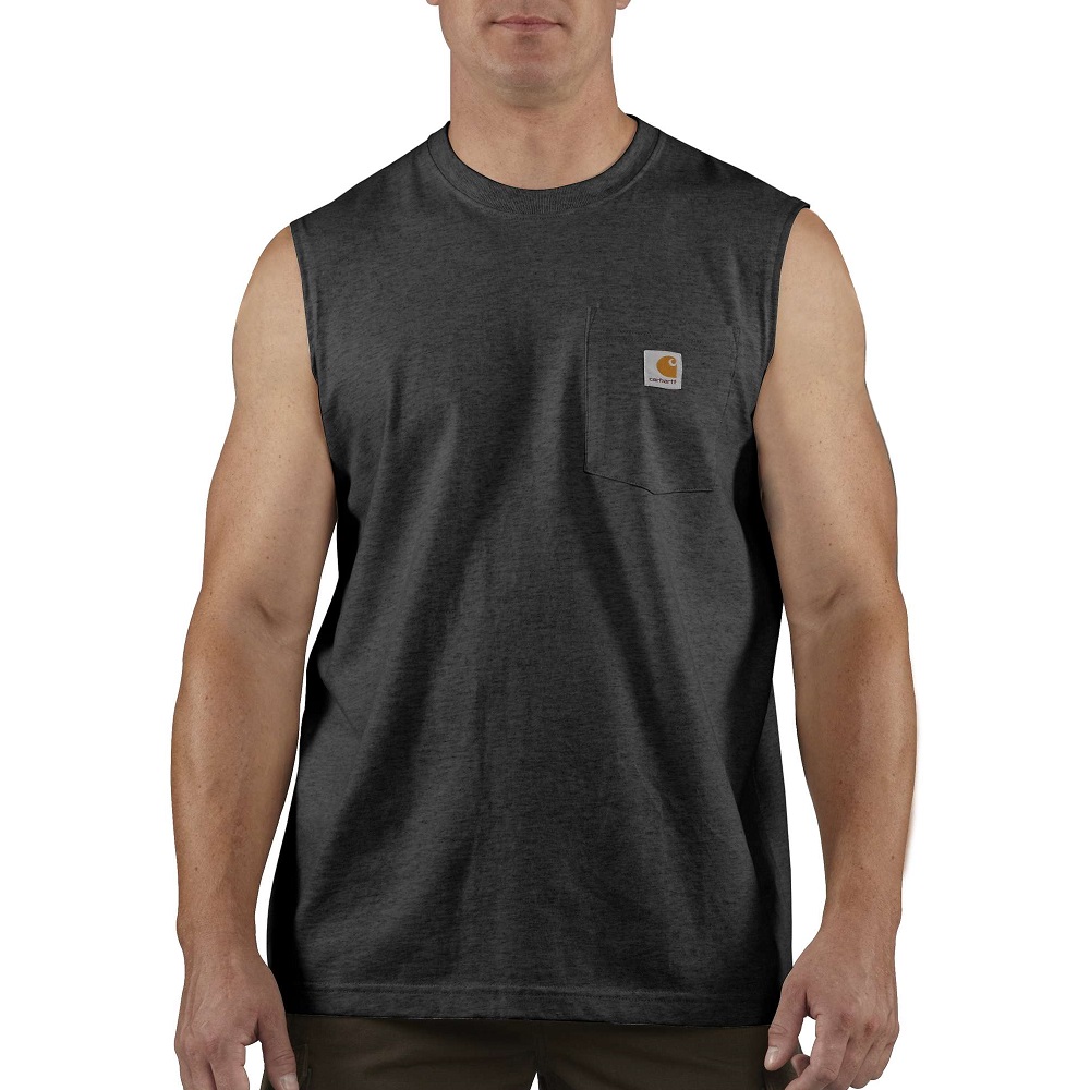 Carhartt® Men's Relaxed Fit Heavyweight Sleeveless Pocket T-Shirt - 100374