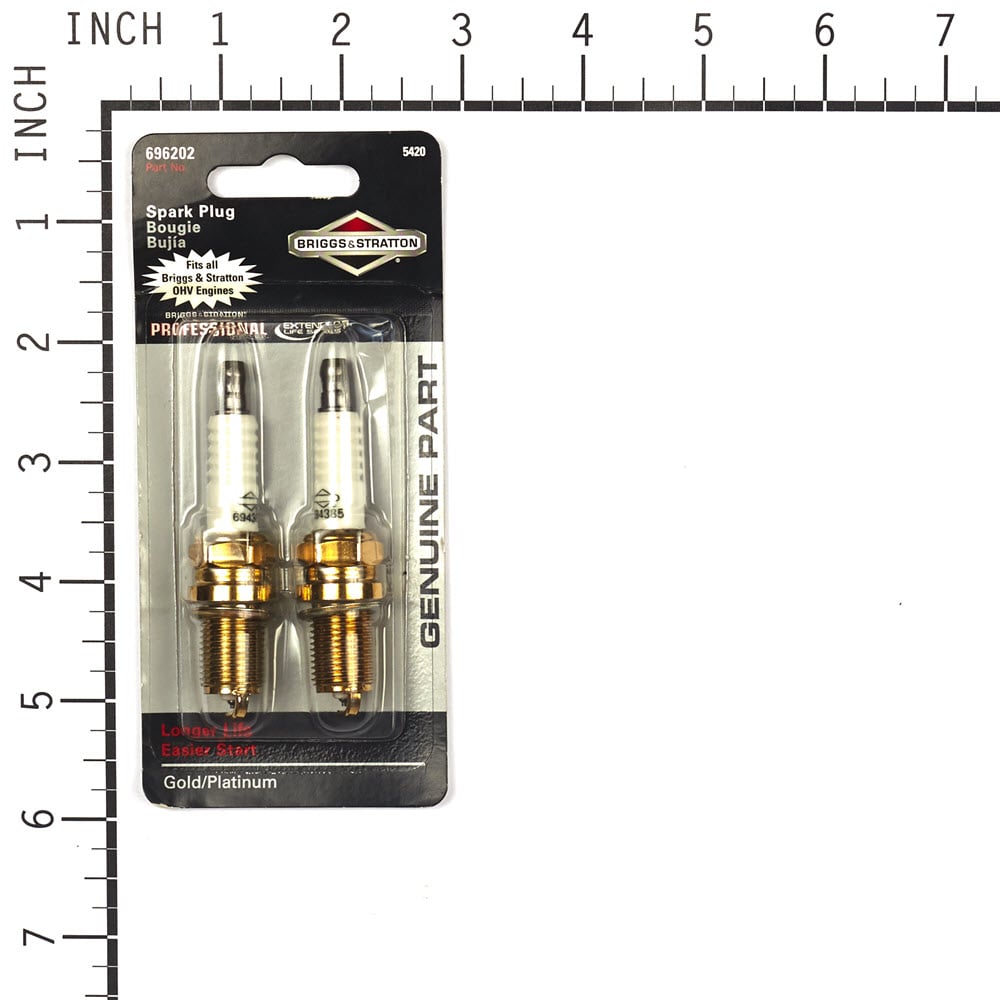 Briggs and Stratton Premium Spark Plug Replacement Twin Pack for Most OHV Applications 5420K