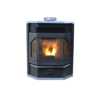 Cleveland Iron Works No.210 Bay Front Pellet Stove, 2500 Sq Ft - F500210