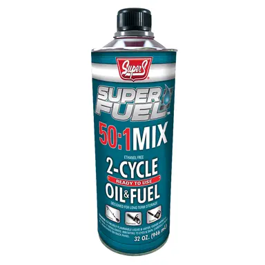 Super S Super Fuel Pre-Mixed 50:1 2-Cycle Fuel, 32 oz.
