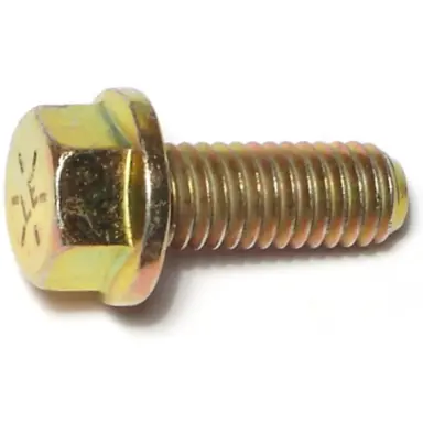Grade 8 Yellow Zinc Hex Bolt - 5/16-24 X 1 Inch, Fine Thread, Alloy Steel, Full Thread