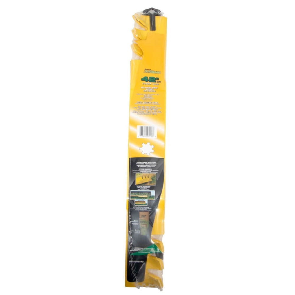 Arnold Xtreme Mulching, Bagging and Side Discharging Blade Set for John Deere 42" Lawn Tractors, Two Blade Set - 490-110-0140