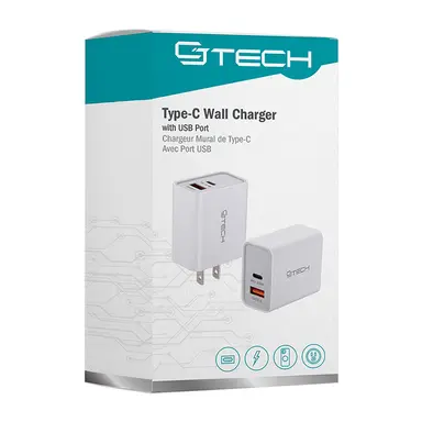 CJ TECH Type C Wall Charger 3.0A USB with 1 port USB Fast Charging - 53555