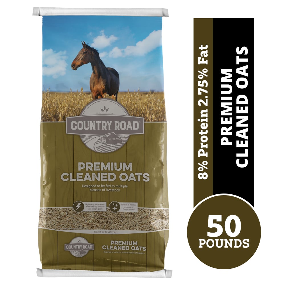 Country Road Premium Cleaned Oats Feed, 50 lb. Bag