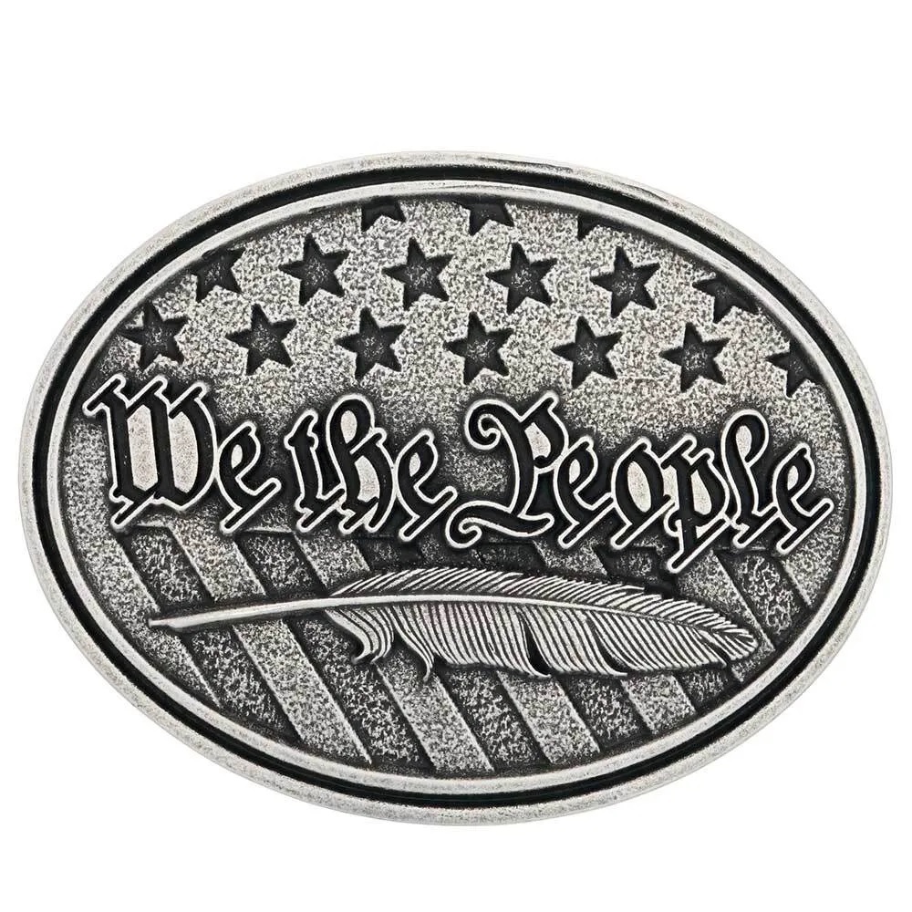Montana Silversmiths We The People Antiqued Attitude Buckle - A946