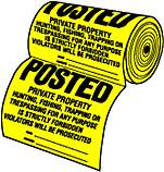 Legal Posted Sign Roll - TSR-100
