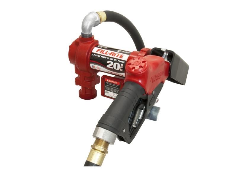 Fill-Rite® 12V DC 20 GPM Fuel Transfer Pump with Nozzle - FR4210GB