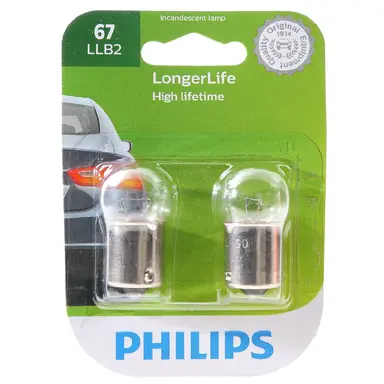 Philips LongerLife 7444NA 28/8W Two Bulbs Front Turn Signal Light Replace Lamp 4 Philips LongerLife 7444NA 28/8W Two Bulbs Front Turn Signal Light Replace Lamp 4