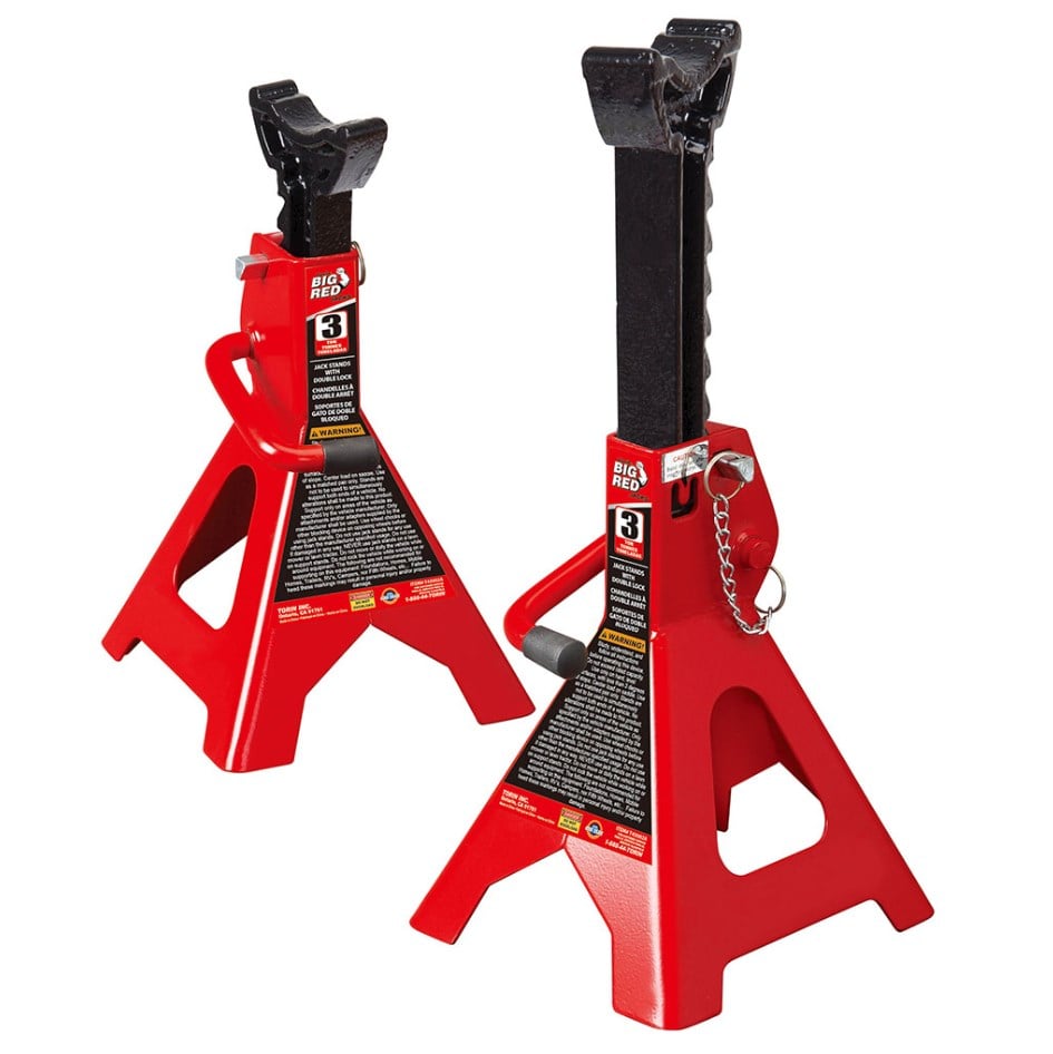 Big Red 3-Ton Jack Stand Pairs - T43002A