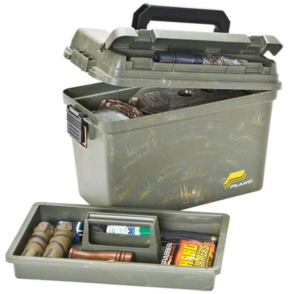 camo plano tackle box One-Tray Green/Tan OB1TRAYTBGRNTAN duty construction and secure latch system ensure your gear stays safe and secure Plano Green Camo Shooters Case