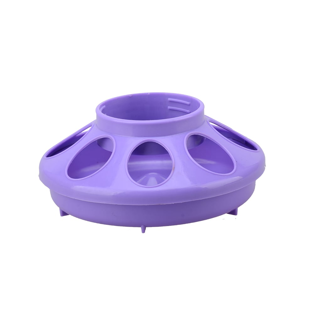 Country Road Plastic Screw-On Poultry Feeder Base, Purple, 1 qt.