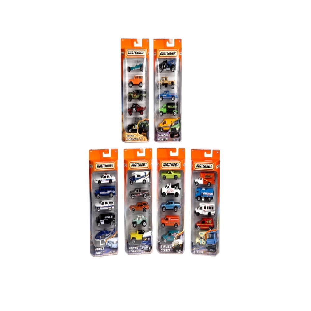 Matchbox Cars 5-Pack Assortment, Assorted Styles - C1817