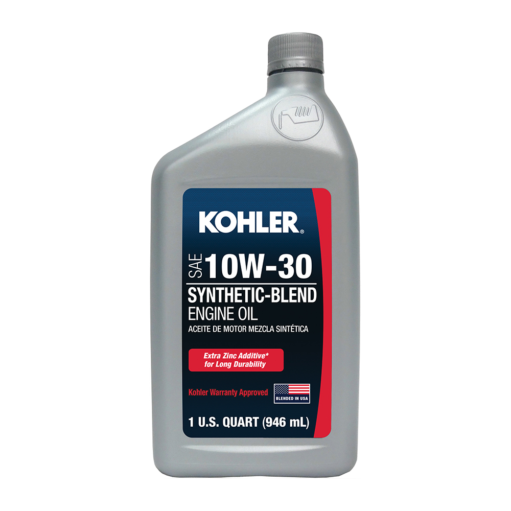 Kohler 10W-30 Synthetic-Blend Premium Oil, 1 Quart - 25 357 05-S