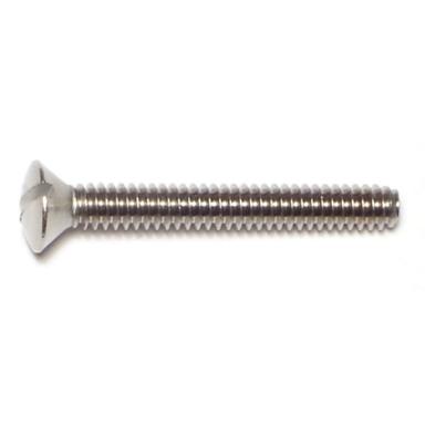 10-Pack 1/4-28x1 Fillister Head Slotted Machine Screws – 18-8 Stainless Steel, Inch Threads