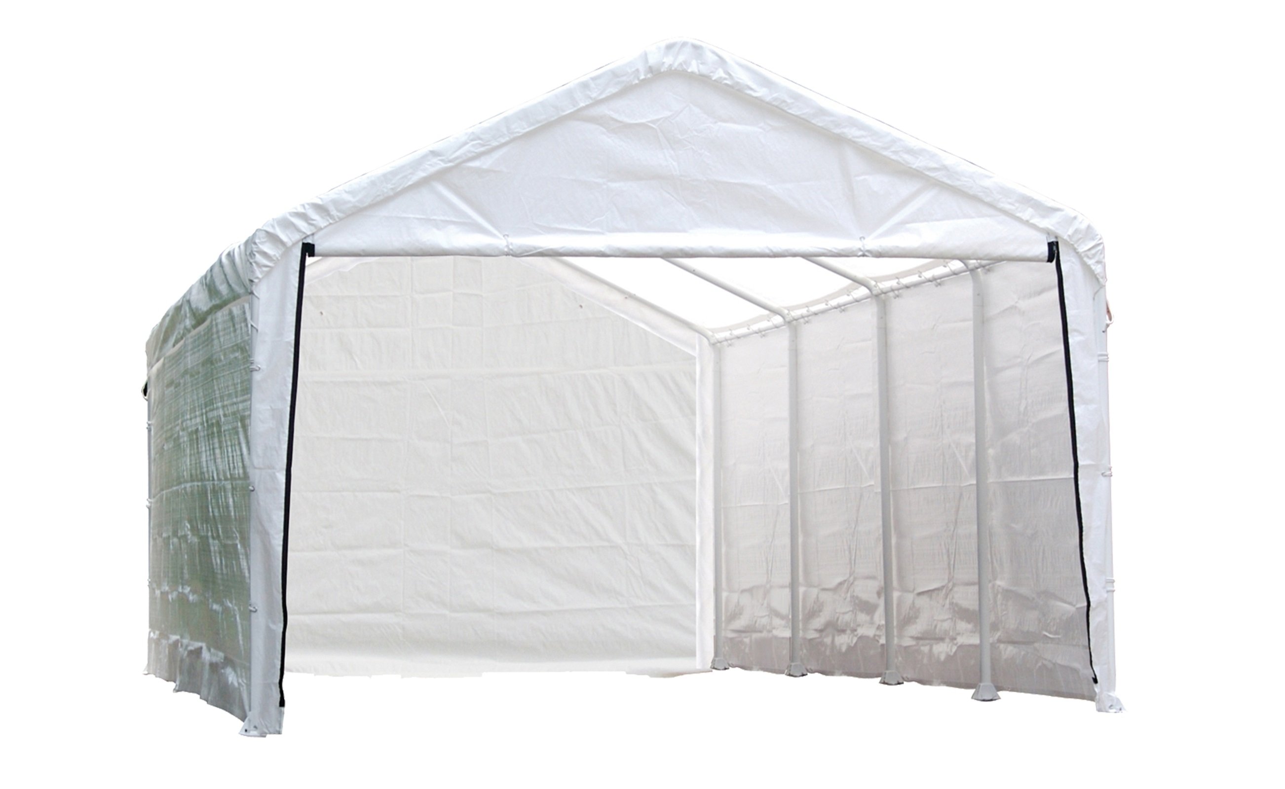 ShelterLogic 12' x 26' White Canopy Enclosure Kit for Super Max - 25776