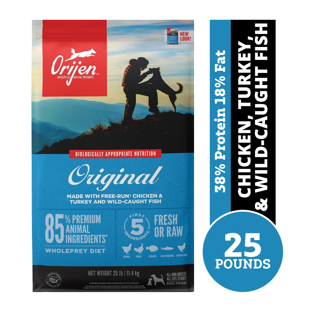 Orijen Original Grain-Free Adult Dry Dog Food, 25 lb. Bag