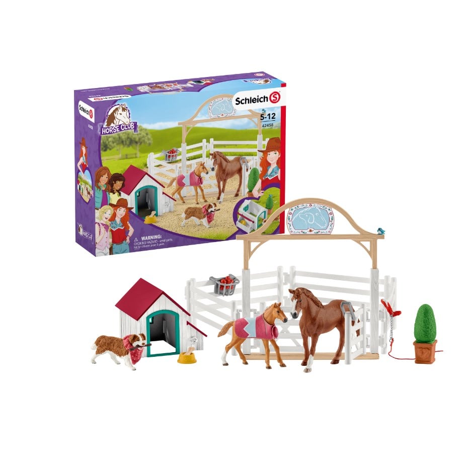 Schleich Horse Club Hannah’s Guest Horses with Ruby the Dog - 42458