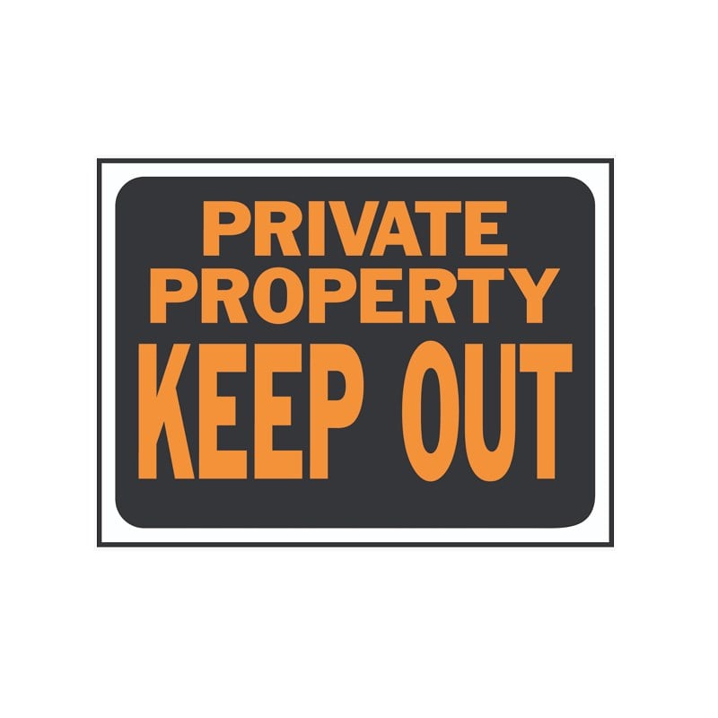 Private Property - Keep Out 8.5" X 12" Sign