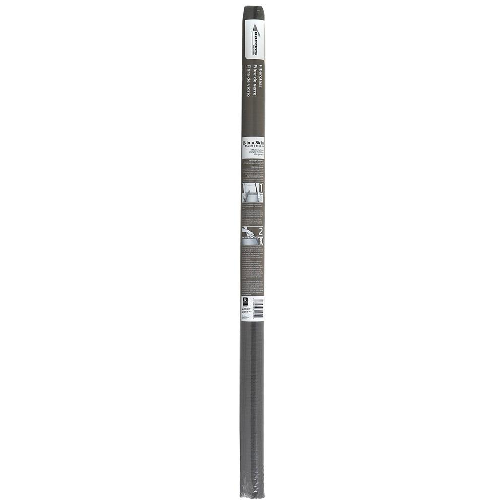 Saint-Gobain ADFORS Clear Fiberglass Screen - 24 Inch X 100 Foot Roll, Charcoal Color, High Visibility