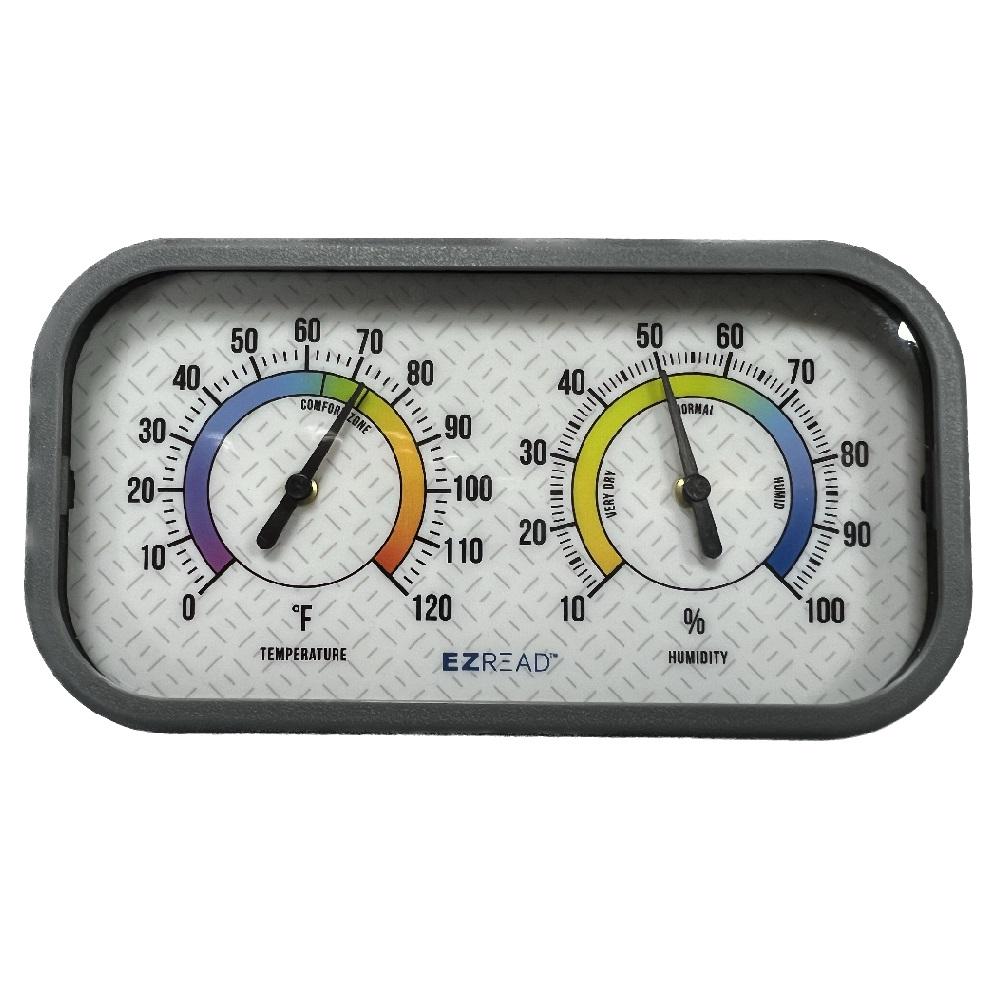 EZ-Read Indoor Thermometer/Hygrometer Double Dial - 840-0105