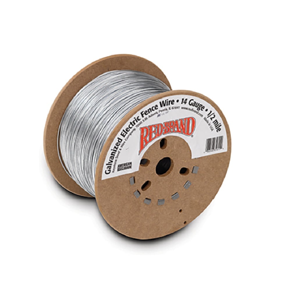Red Brand Galvanized Electric Fence Wire 14 Gauge - 1/2 Mile - 85611