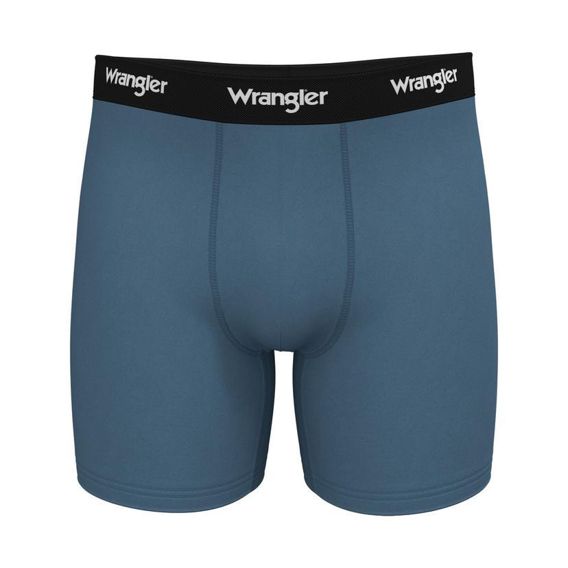 Wrangler Men's Polyester/Spandex Boxer Brief, Multipack