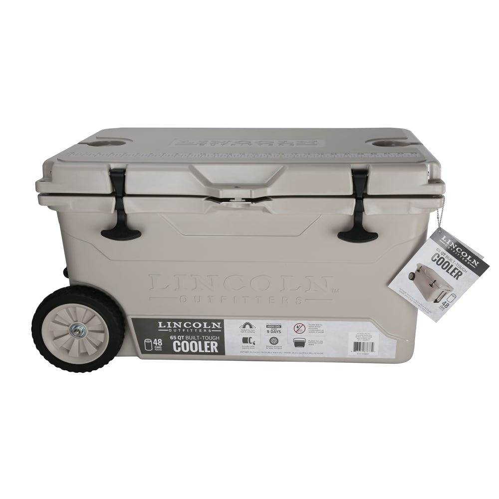Lincoln Outfitters 65 Quart High Performance Cooler, Tan - 87-677-0204