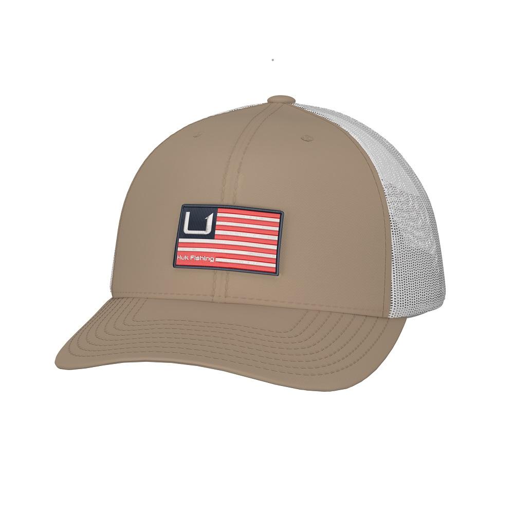 Huk Men's Huk & Bars Trucker Hat - One Size Fits All, Overland