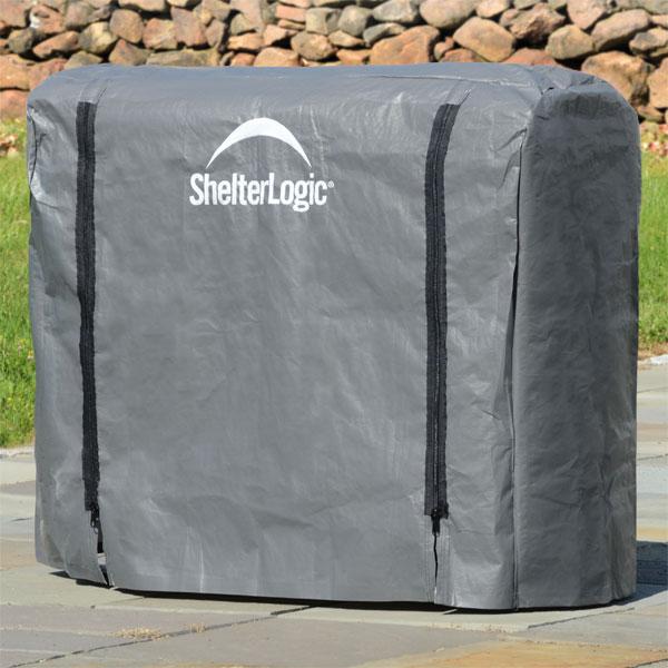 ShelterLogic Firewood Carrier Bag - Heavy Duty Water Repellent Log Tote, Green