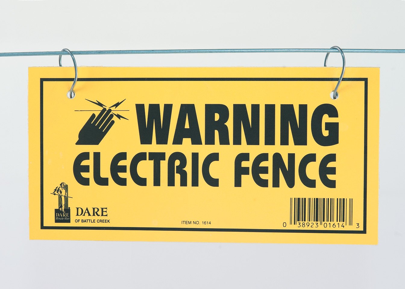 Dare Electric Fence Warning Sign, 3 Pack - 1614