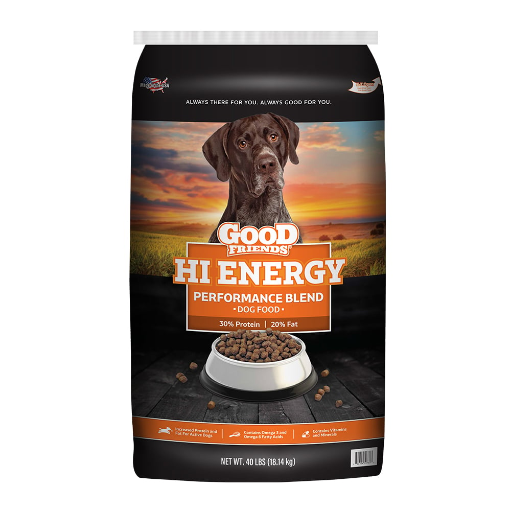 Good Friends Hi-Energy Performance Blend Dry Dog Food, 40 lb. Bag