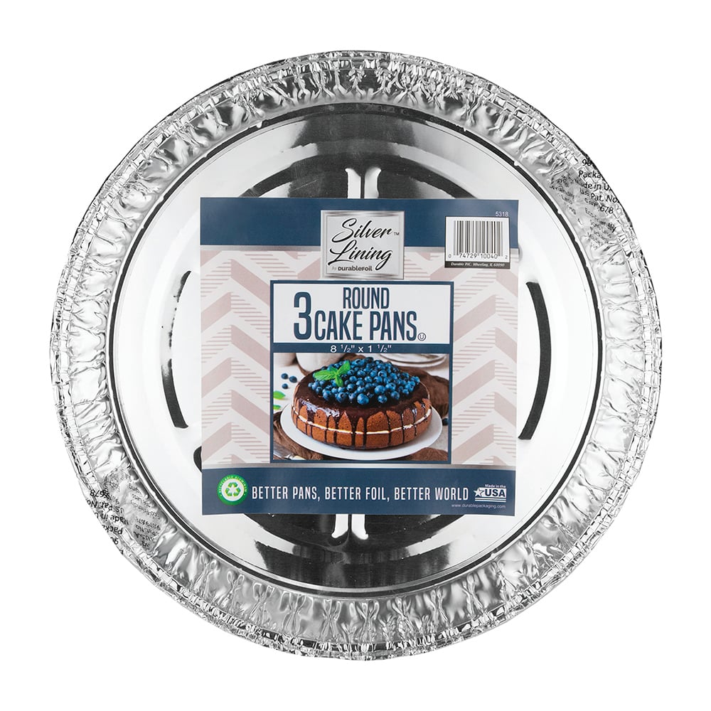 Silver Lining Aluminum Round Cake Pans - 3 Pack - 49770113