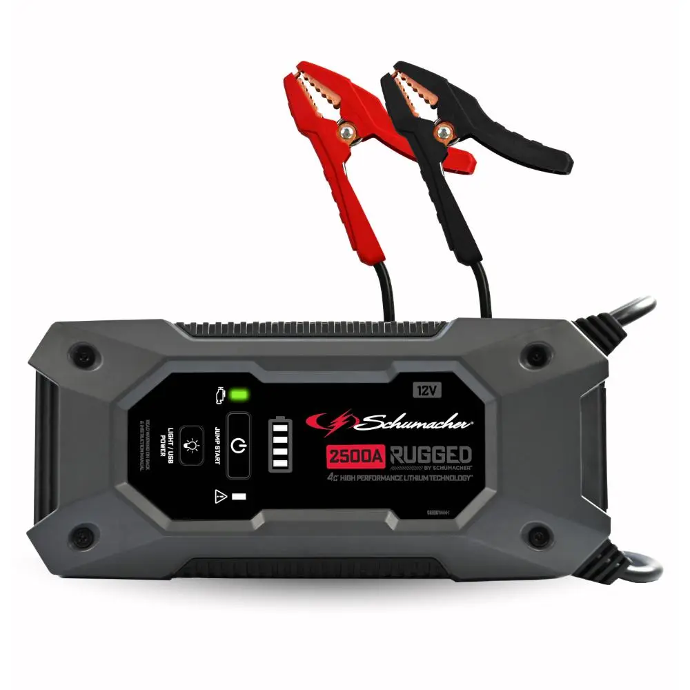 Schumacher Electric 2500 Amp Lithium Car Battery Jump Starter and Portable Power Pack/Jump Box - SL1596 Schumacher Electric 2500 Amp Lithium Car Battery Jump Starter and Portable Power Pack/Jump Box - SL1596