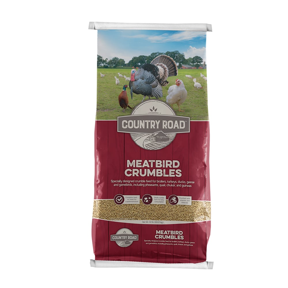 Country Road Meatbird Crumbles Feed, 50 lb. Bag