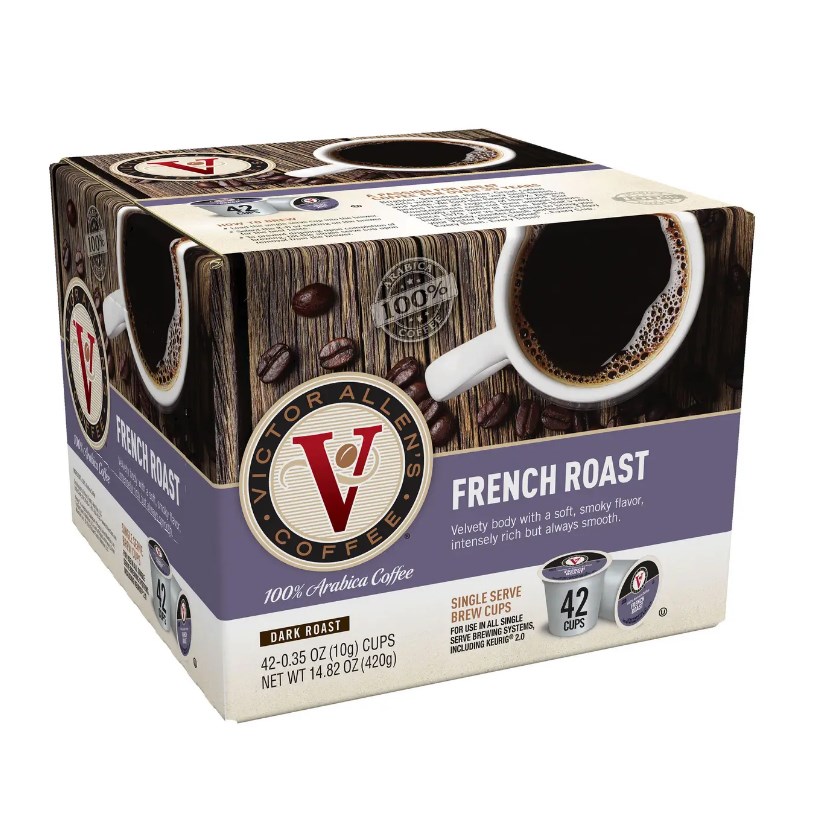 Victor Allen's French Roast Single Serve Coffee Cups, 42 Count