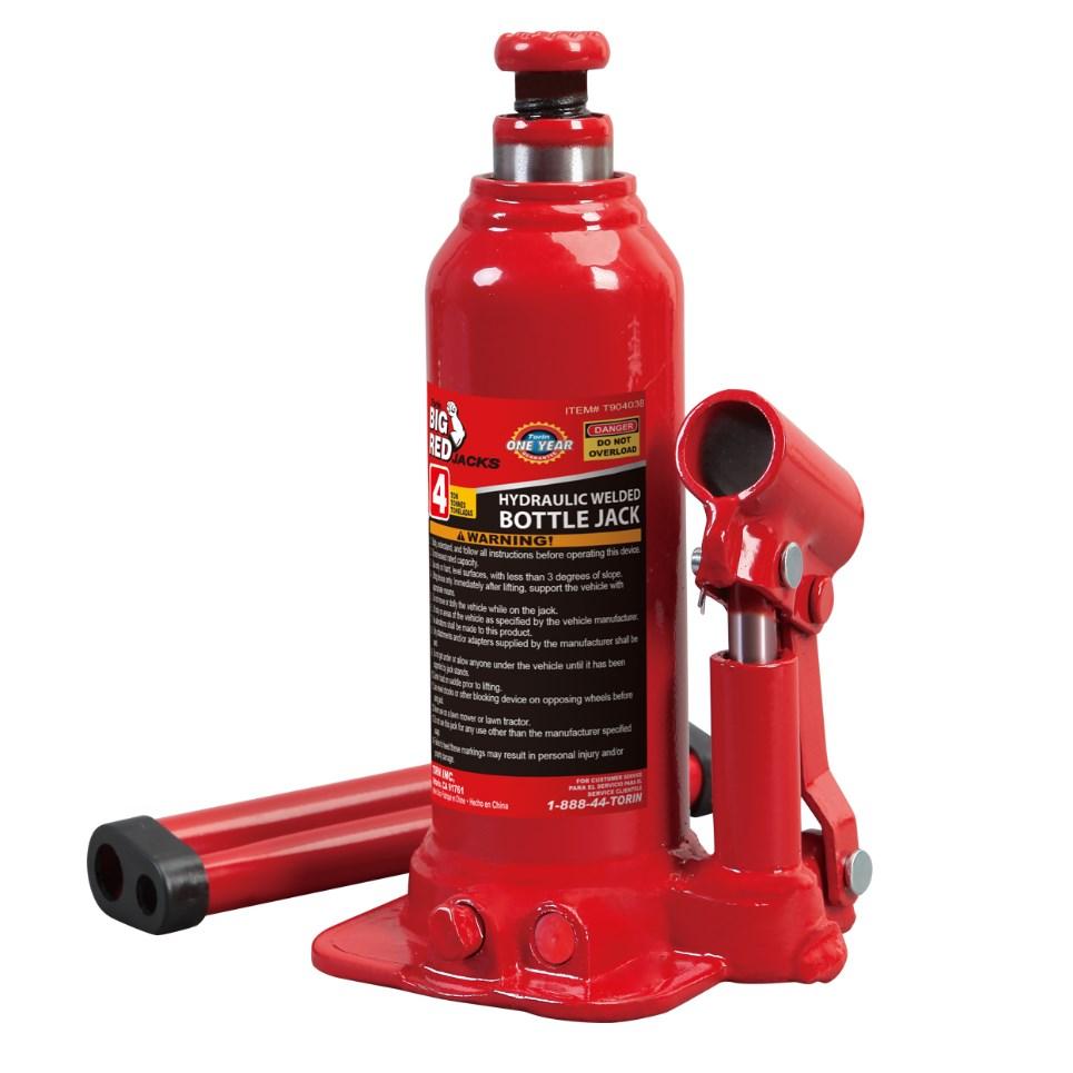 Torin T90413 Big Red Hydraulic Bottle Jack With Carrying Case 4 Ton 8 000 Lb Capacity Torin T90413 Big Red Hydraulic Bottle Jack With Carrying Case 4 Ton 8 000 Lb Capacity