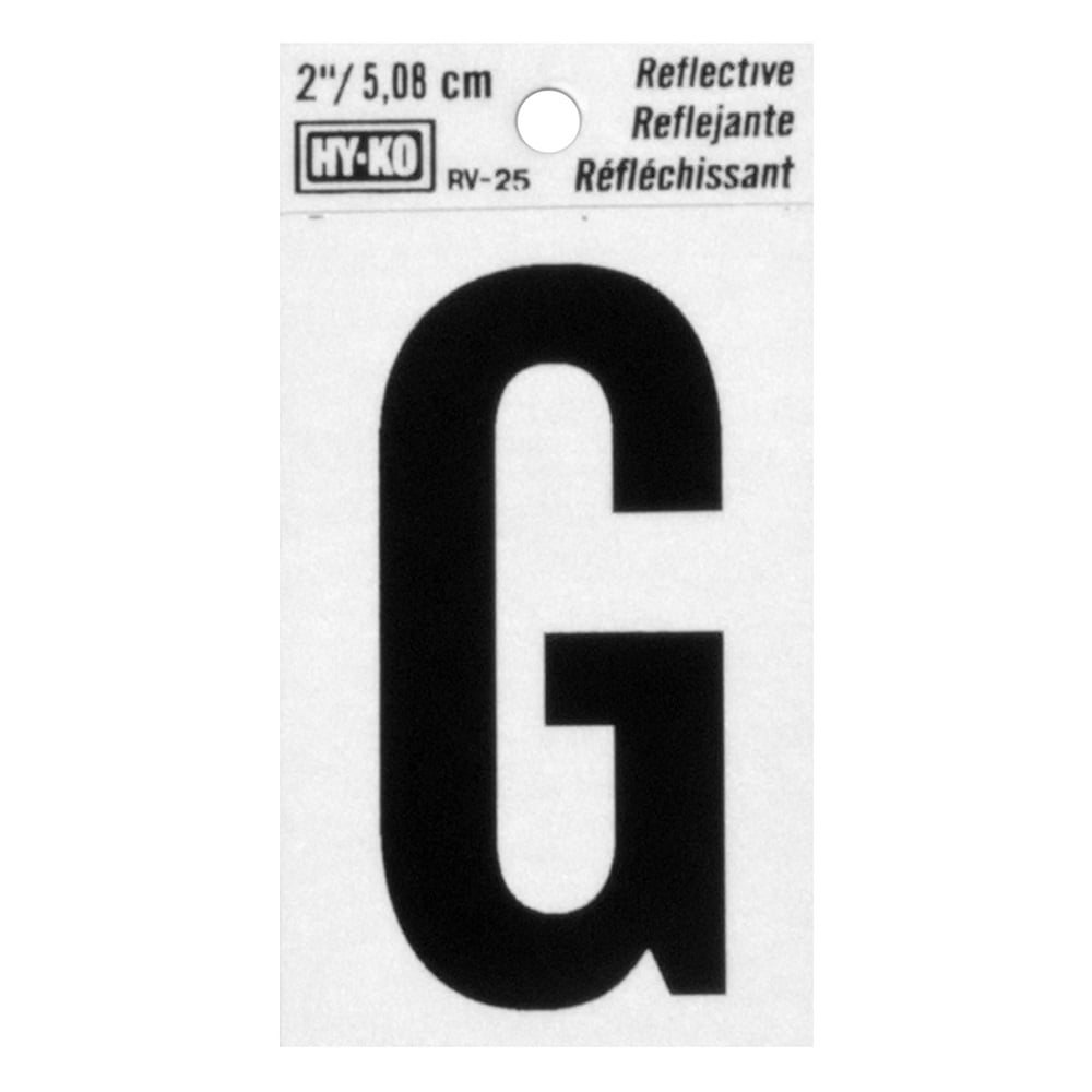 Hy-Ko 2In Reflective Letters G - RV-25/G