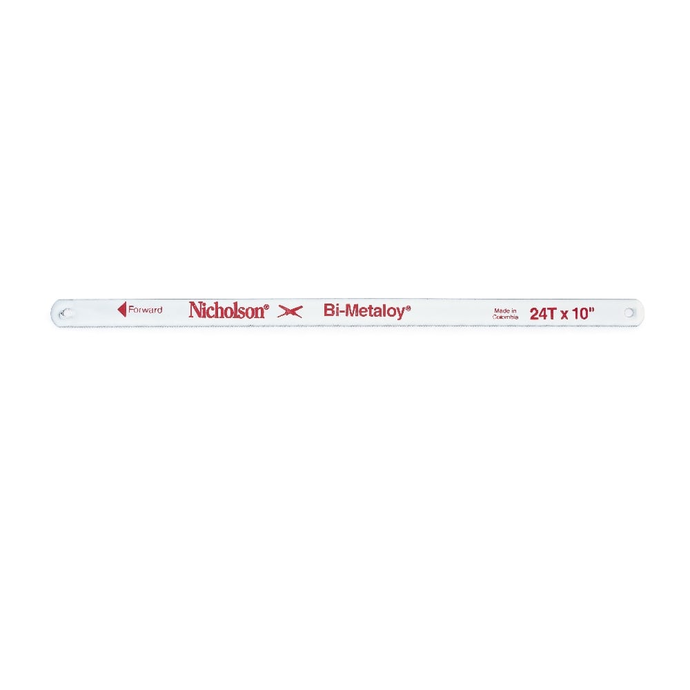 Nicholson 10" x 24 TPI Replacement Bi-Metaloy® Hacksaw Blade - 62830