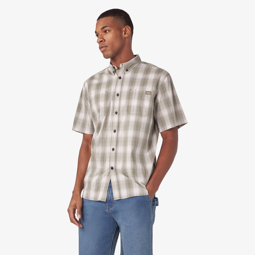 Dickies Men's Short Sleeve Flex Plaid Shirt - WS551
