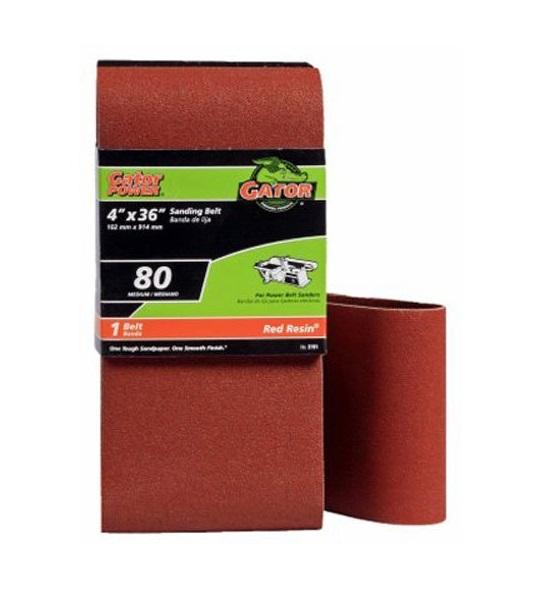 Get A Grip On Your Projects With Red Label Abrasives 3x21 Inch 80 Grit Ceramic Sanding Belts (4 Pack)