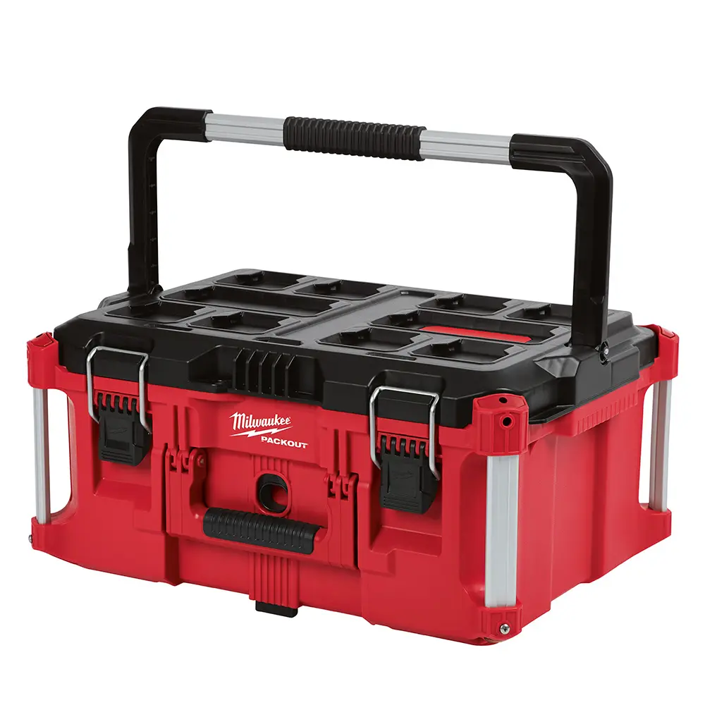 Milwaukee PACKOUT 22 in. Medium Red Tool Box with 75 lbs. Weight Capacity 48-22-8424 - The Home Depot Milwaukee PACKOUT 22 in. Medium Red Tool Box with 75 lbs. Weight Capacity 48-22-8424 - The Home Depot